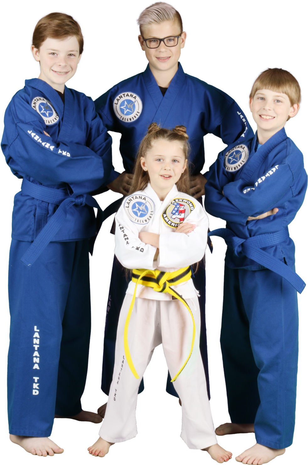 Young Martial Artists Group Pose