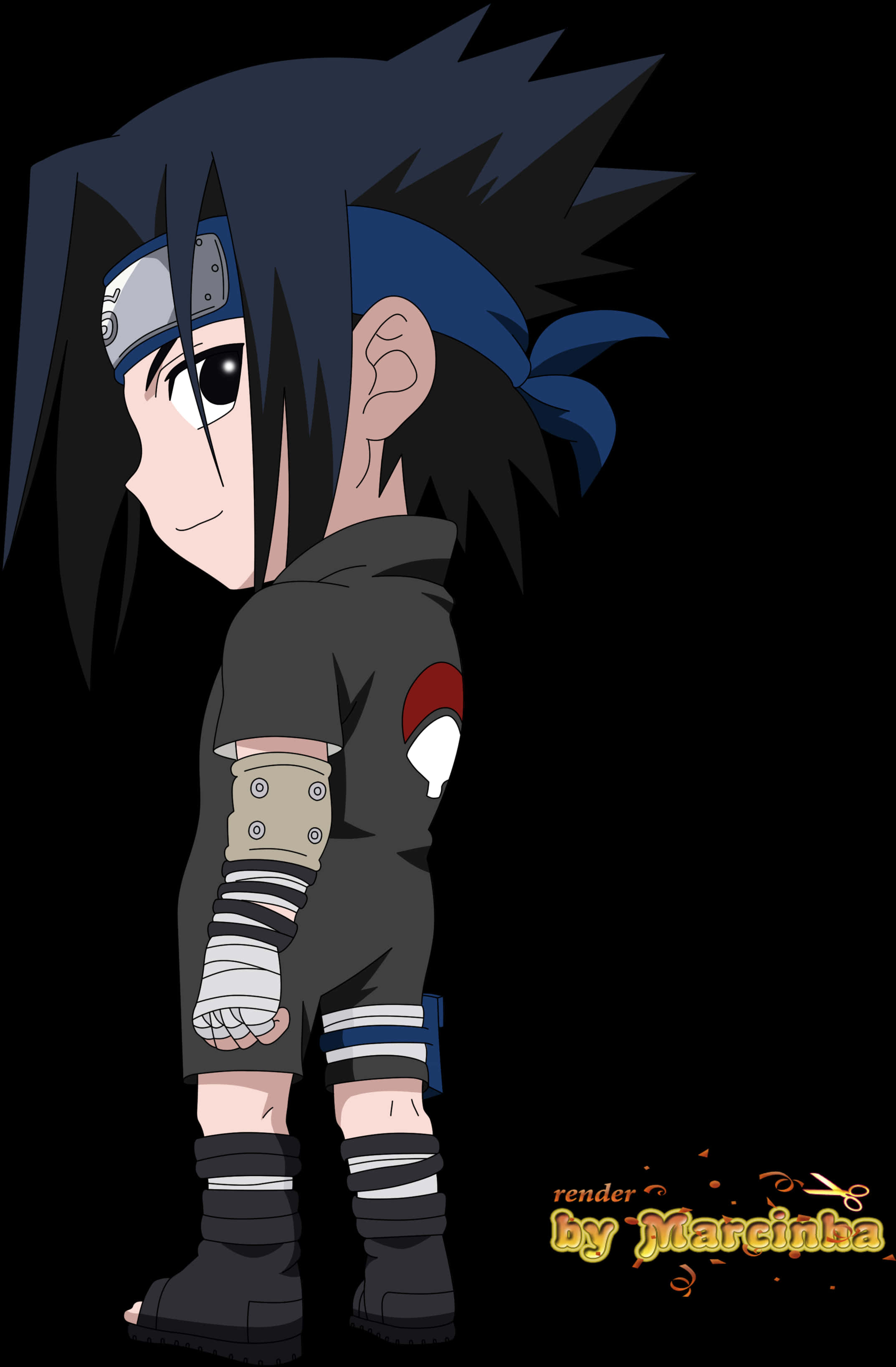 Young Sasuke Uchiha Anime Character