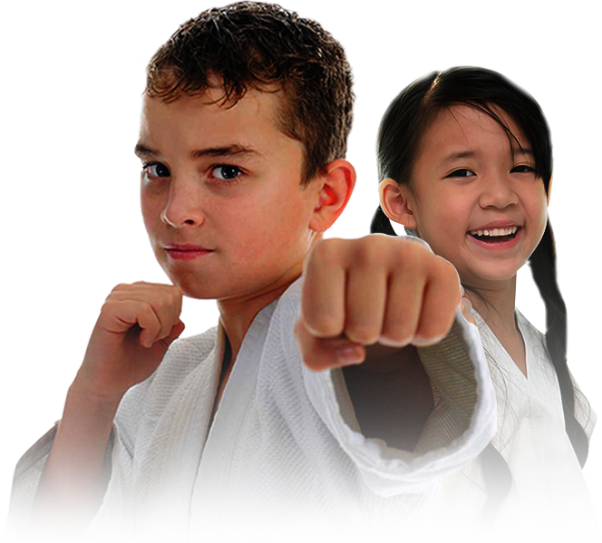 Young Taekwondo Students Ready Position