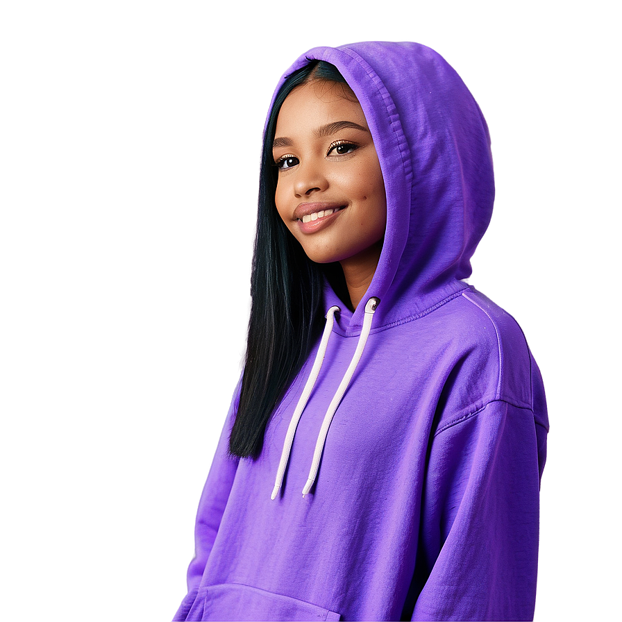 Youthful Purple Hoodie Illustration Png Pfv72