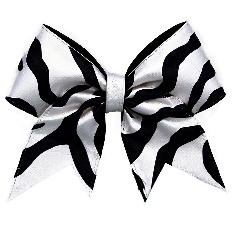 Zebra Print Cheer Bow Png Eky30