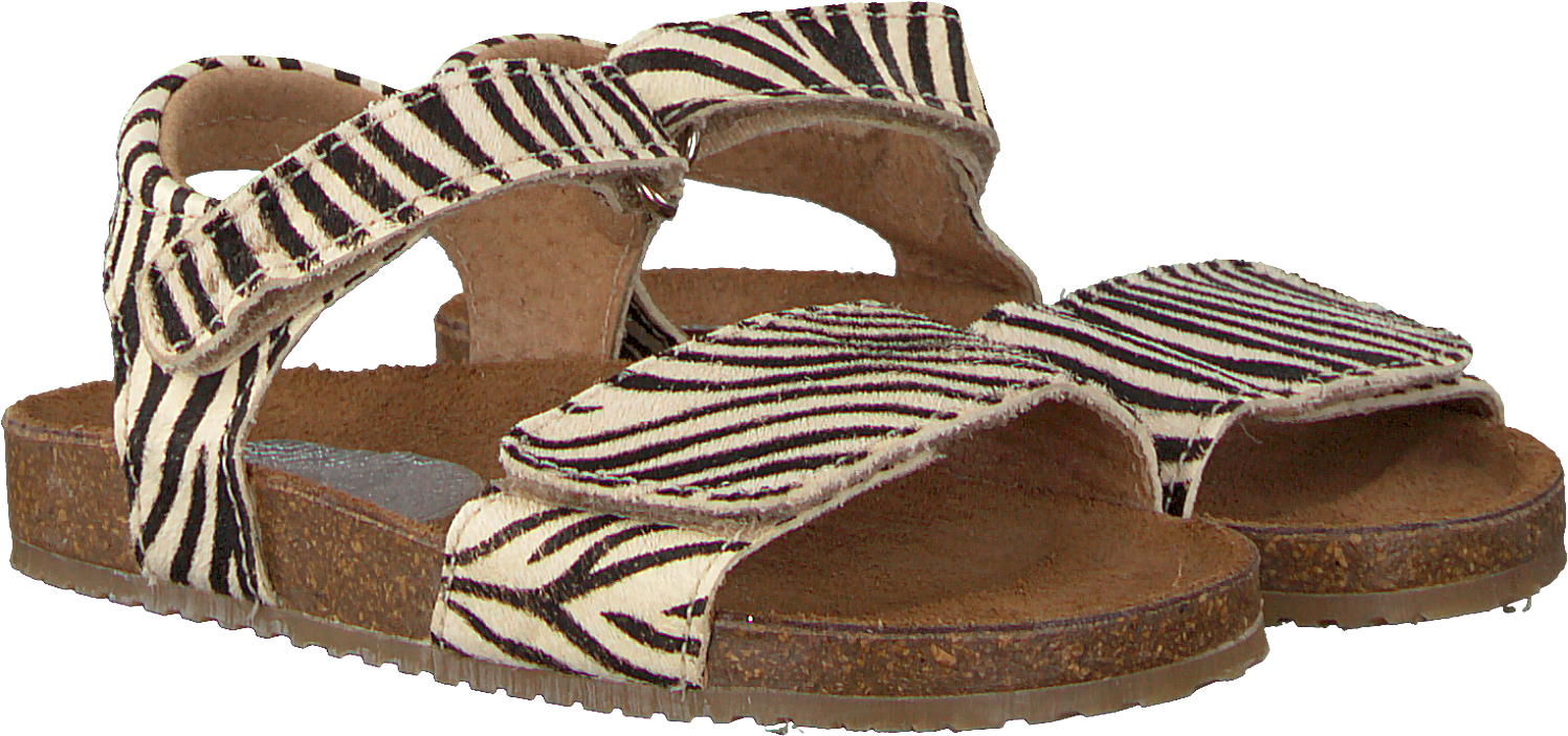 Zebra Stripe Platform Sandals