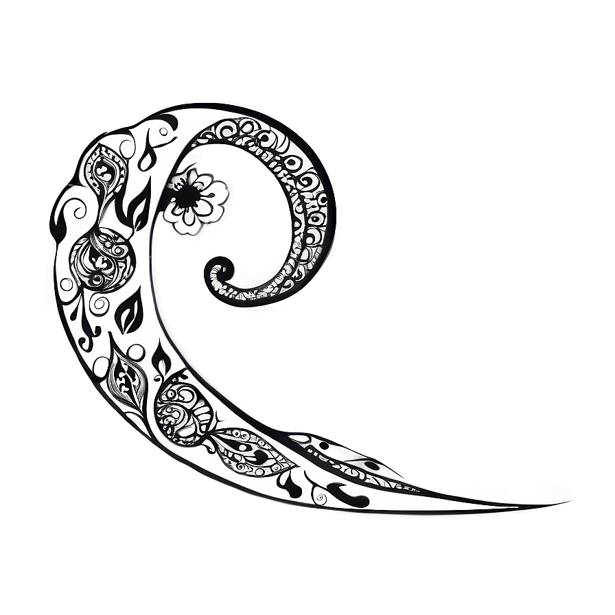 Zentangle Flourish Doodle Png 80