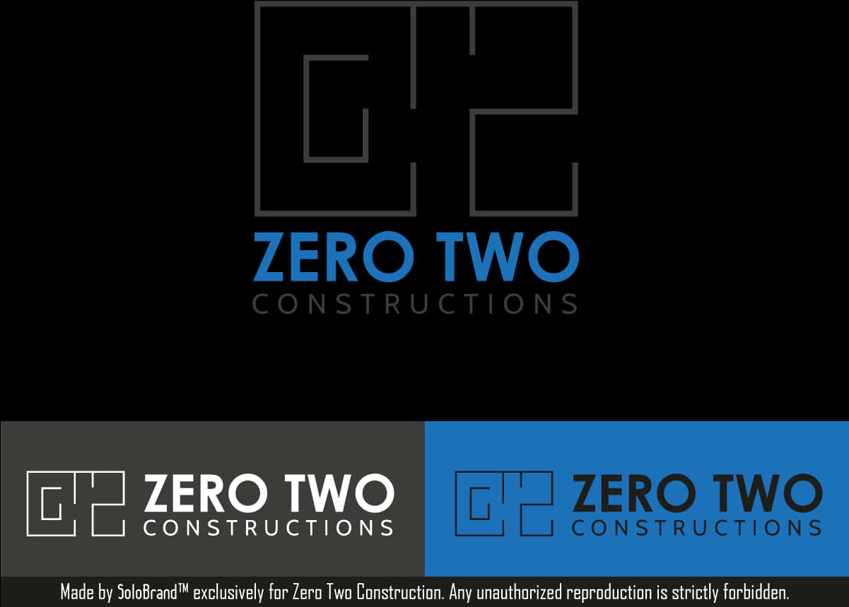 Zero Two Constructions Logo Design