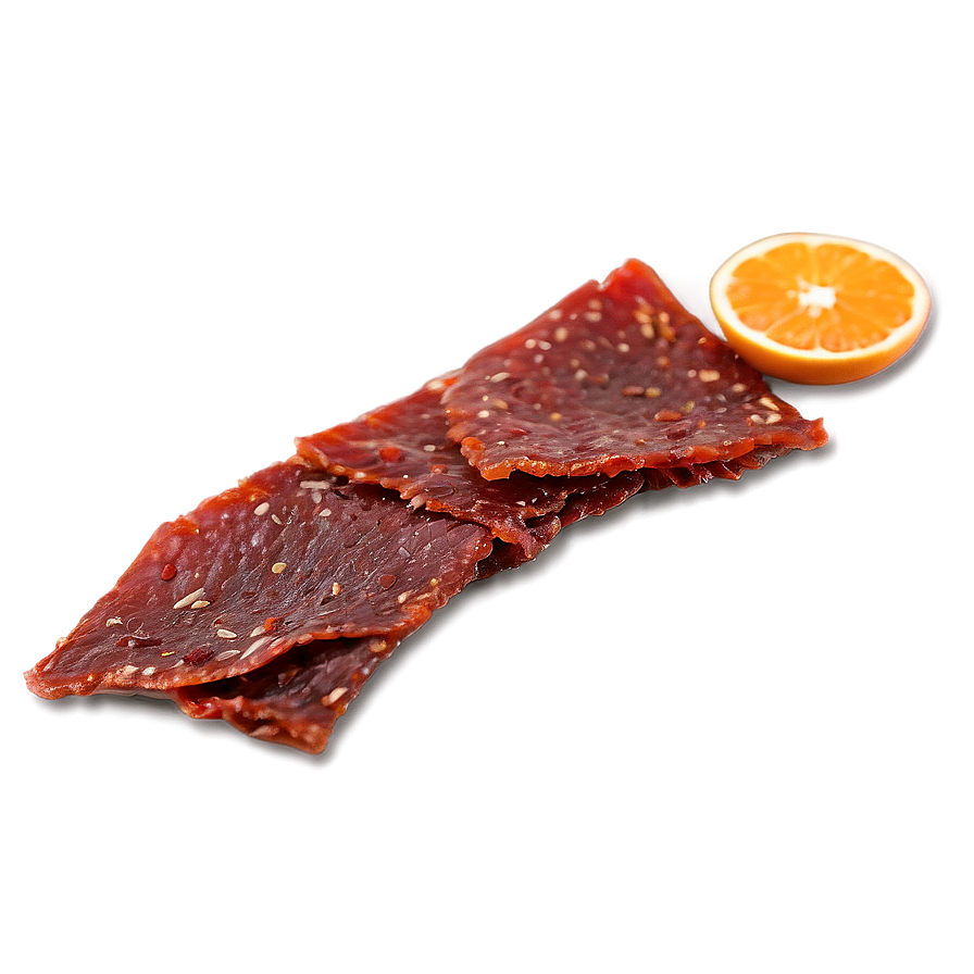 Zesty Orange Beef Jerky Png Tah69