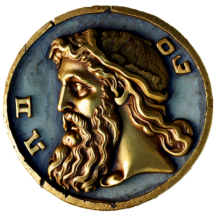 Zeus Ancient Greek Coin Png Iqy22