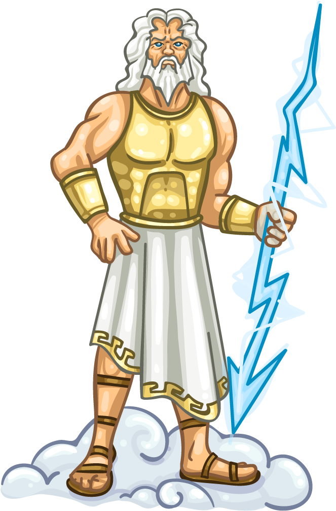 Zeus Greek God Illustration