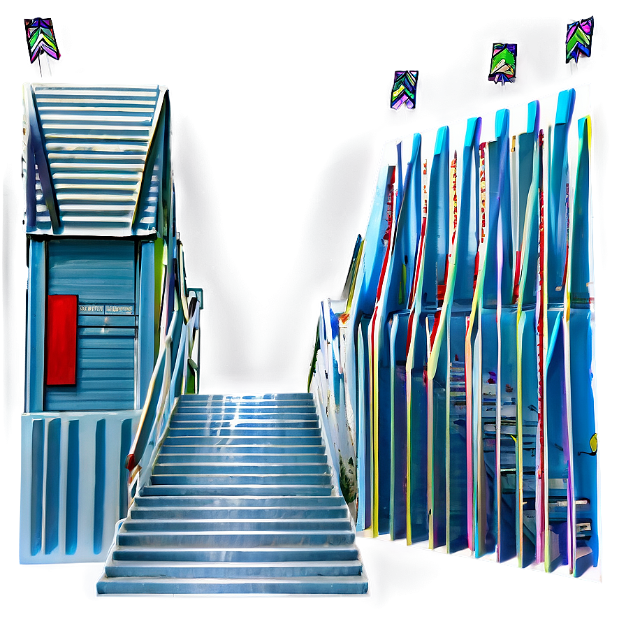 Zigzag Staircase Png Qwb