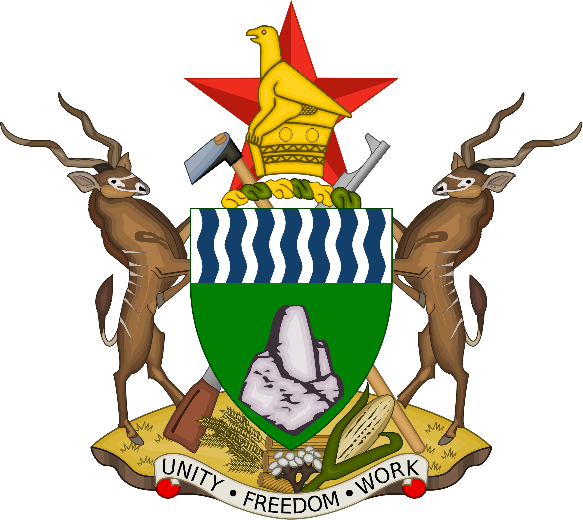 Zimbabwe National Coatof Arms