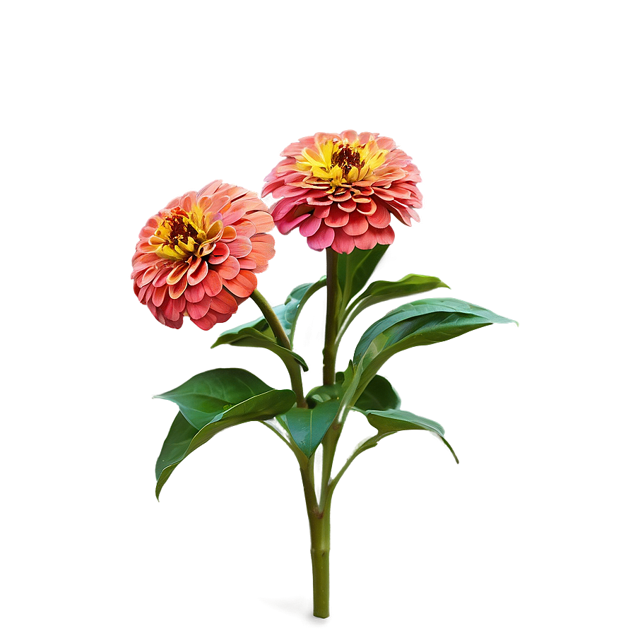 Zinnia Flower Bush Png 41