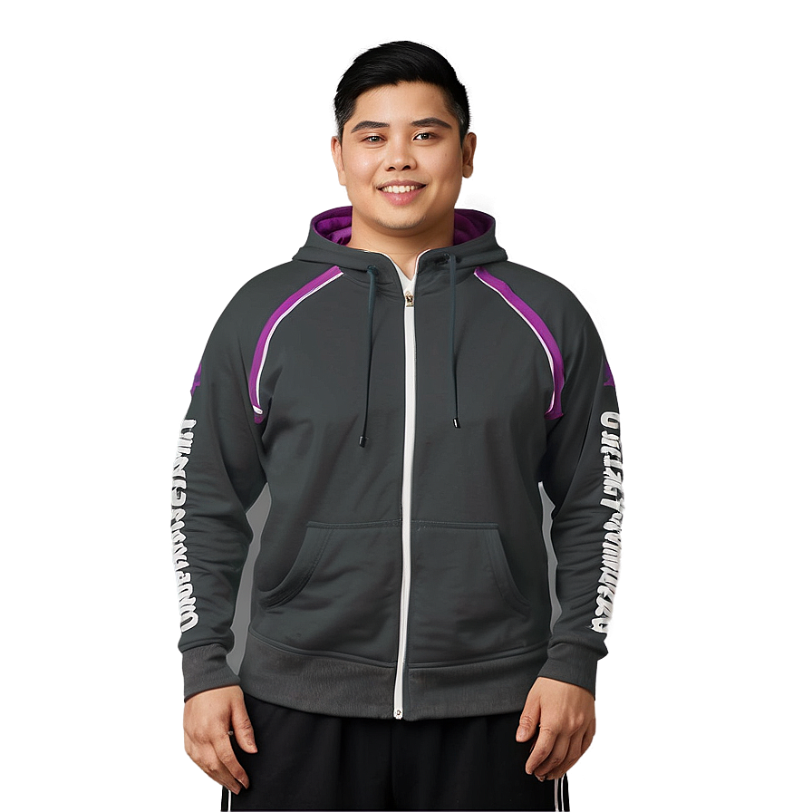Zip Up Athletic Hoodie Png Itv29