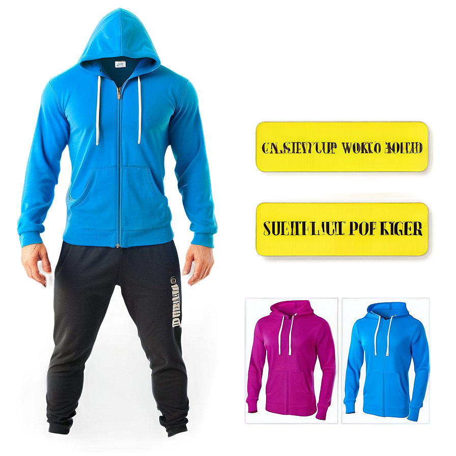 Zip Up Workout Hoodie Png 15