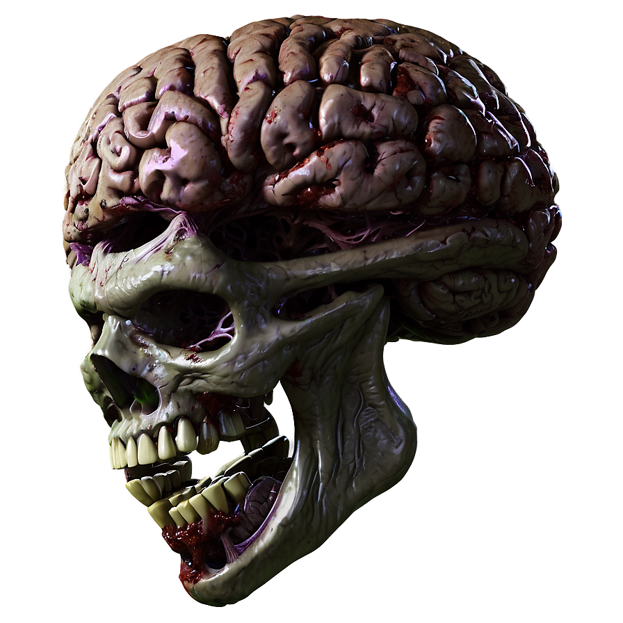 Zombie Eating Brain Png 05032024