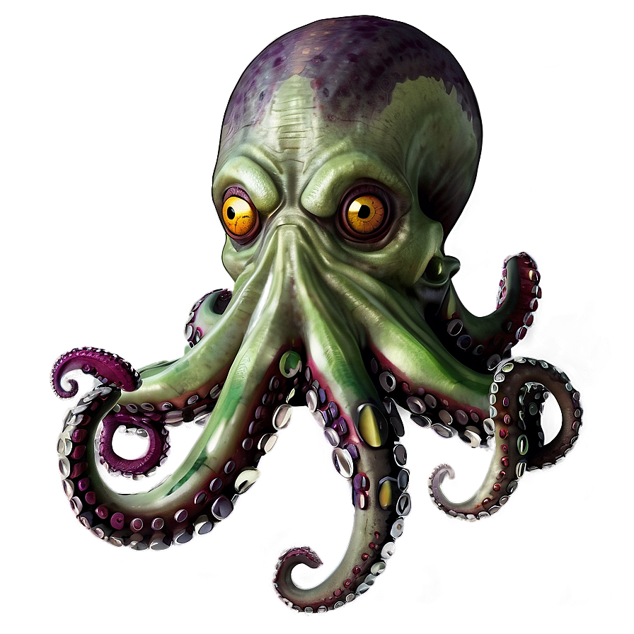 Zombie Octopus Png 5