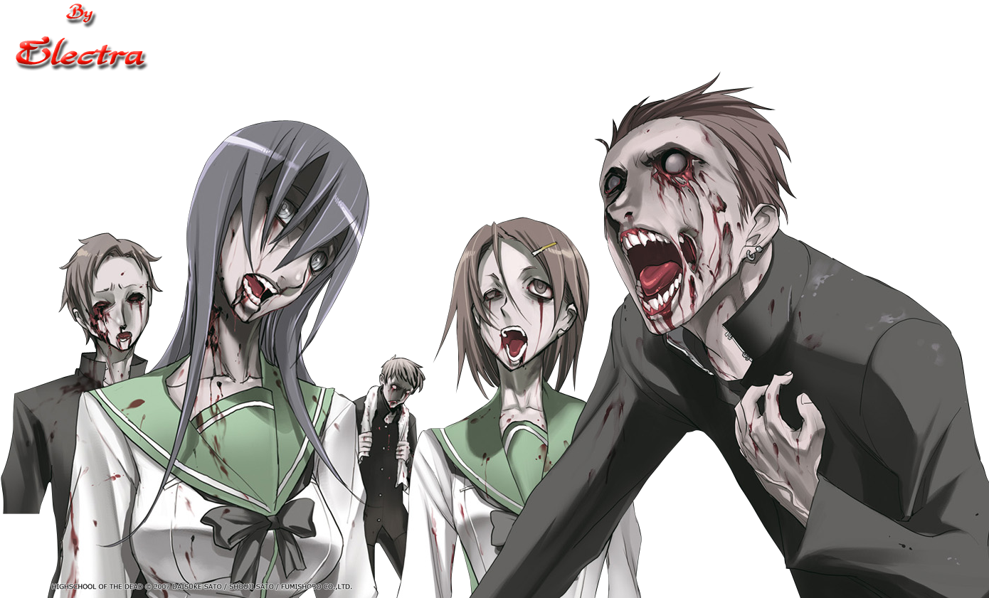 Zombie School Characters Illustration