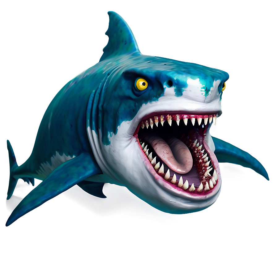 Zombie Shark Cartoon Png 06262024