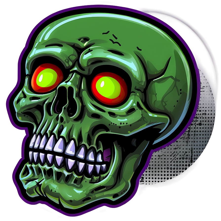 Zombie Skull Icon Png D