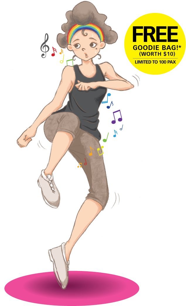 Zumba Dance Promotion Illustration