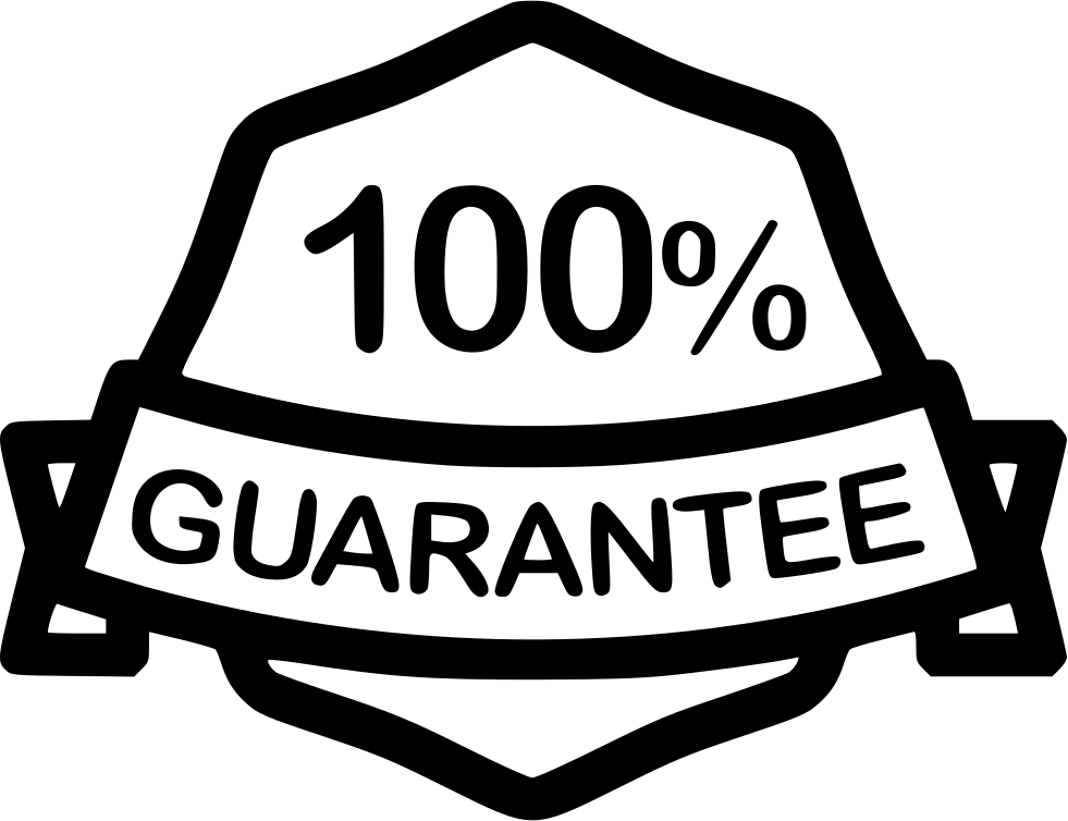 100 Percent Guarantee Badge PNG image