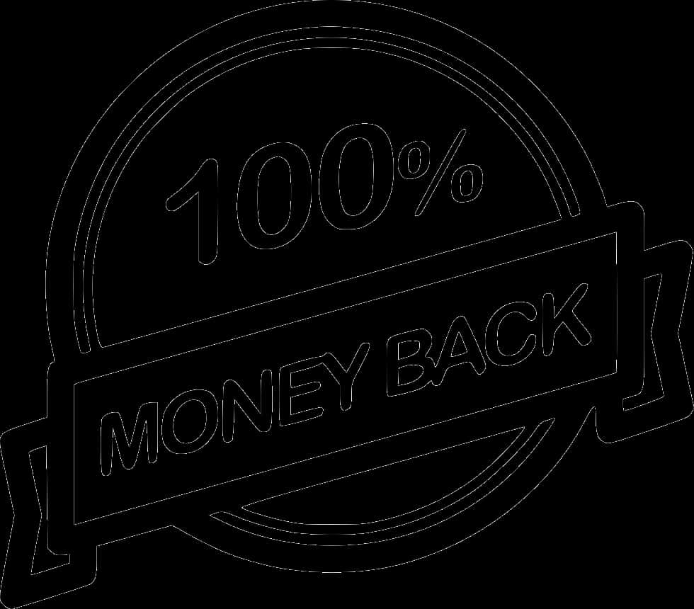 100 Percent Money Back Guarantee Stamp PNG image