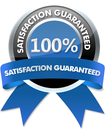 100 Percent Satisfaction Guarantee Badge PNG image