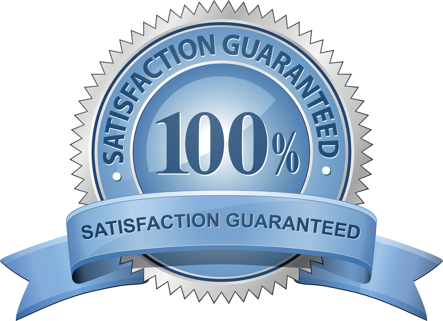 100 Percent Satisfaction Guarantee Seal PNG image