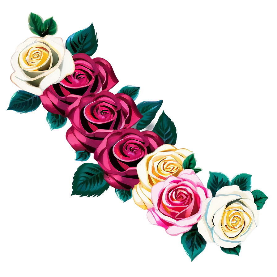 123 With Vintage Roses Png 06272024 PNG image