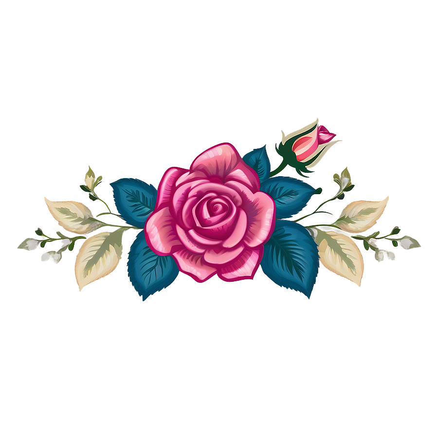 123 With Vintage Roses Png 06272024 PNG image