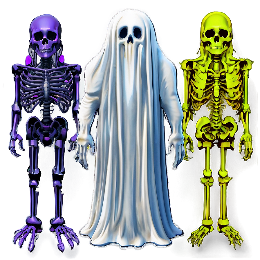 16 Bit Ghosts And Ghouls Png 06252024 PNG image