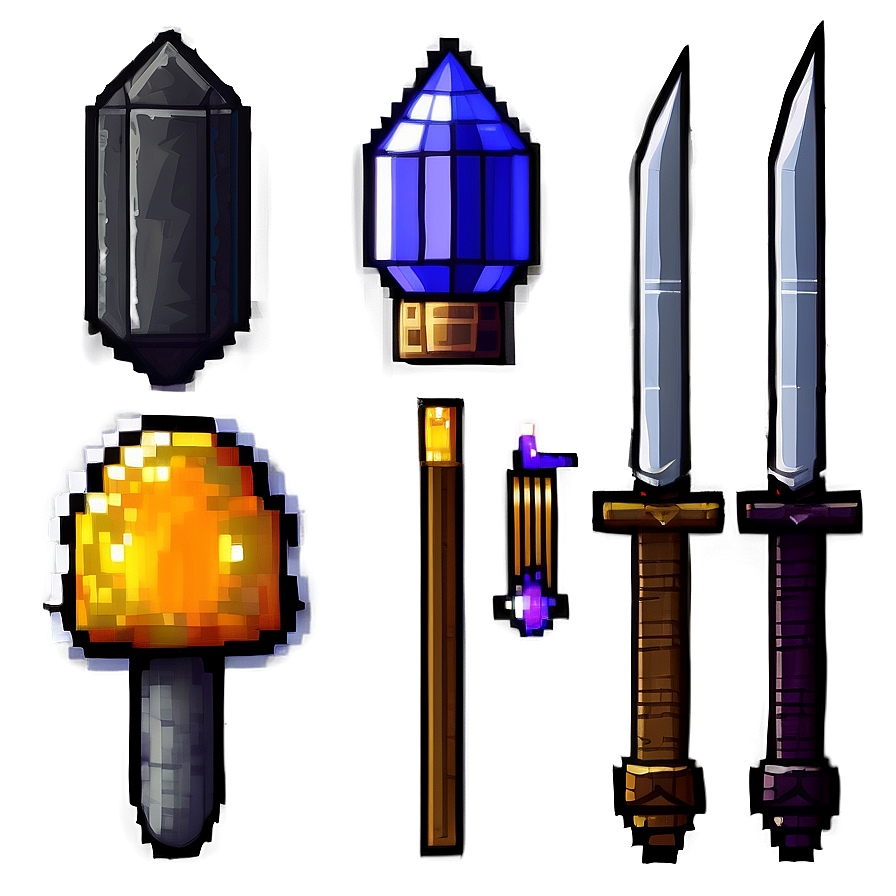 16 Bit Pixel Adventure Items Png 33 PNG image