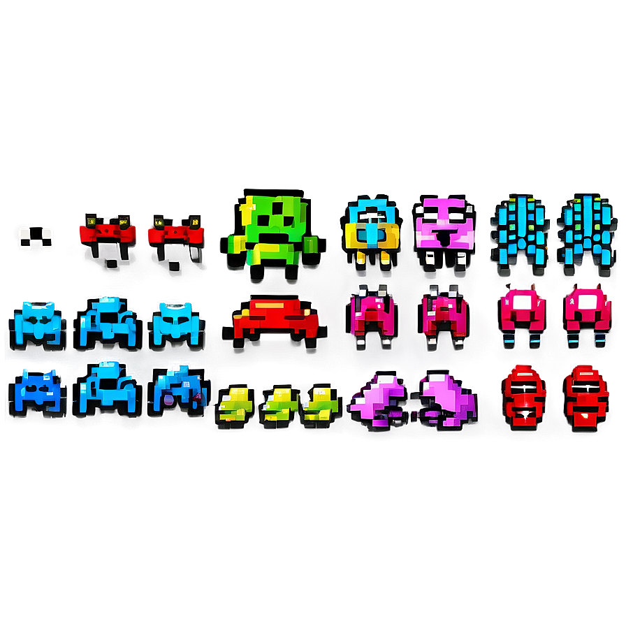 16 Bit Space Invaders Png Nte PNG image