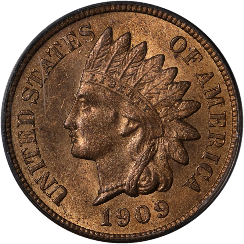 1909 Indian Head Penny PNG image