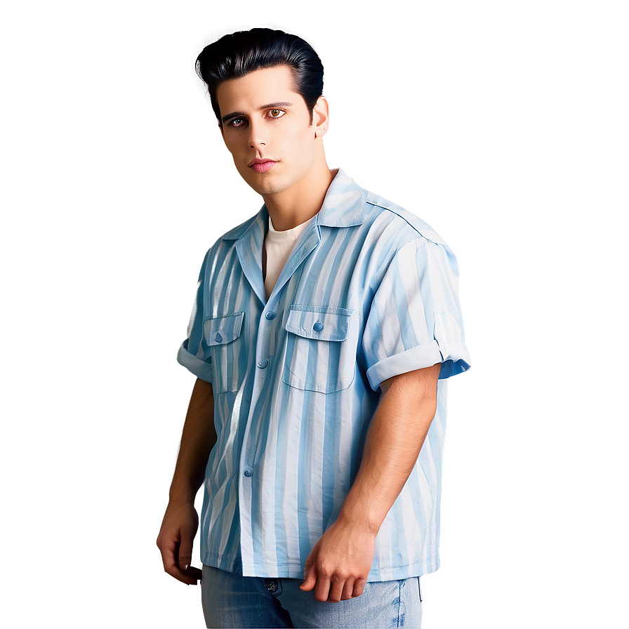 1950s Greaser Fashion Styles Png 30 PNG image