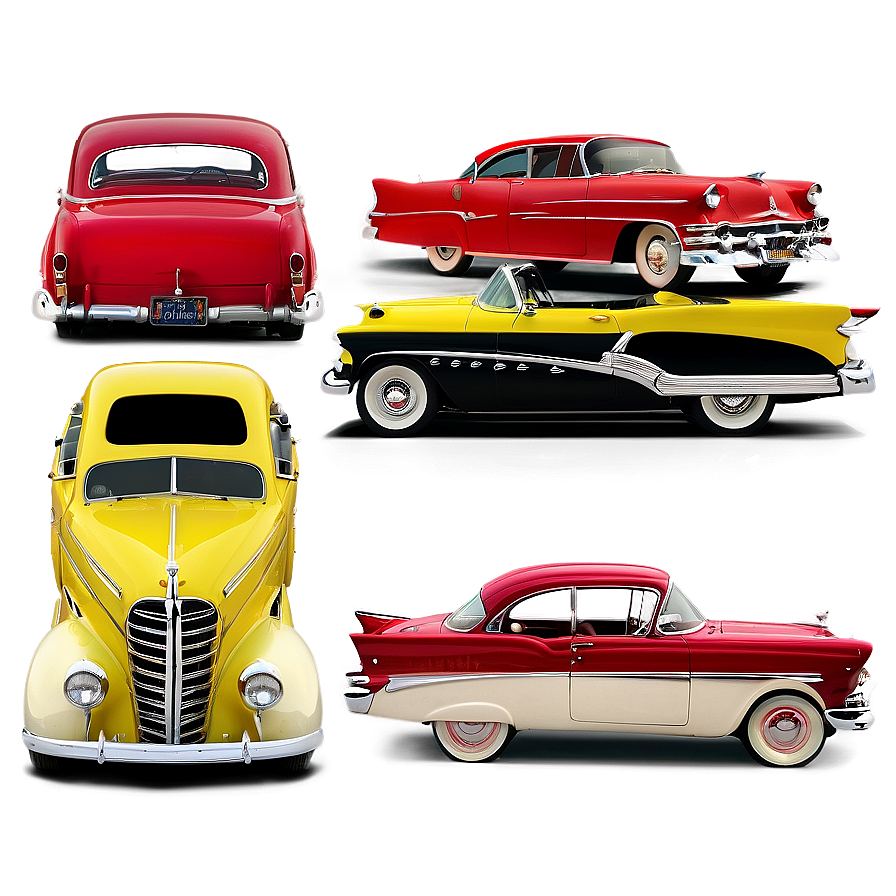 1950s Vintage Cars Collection Png 71 PNG image