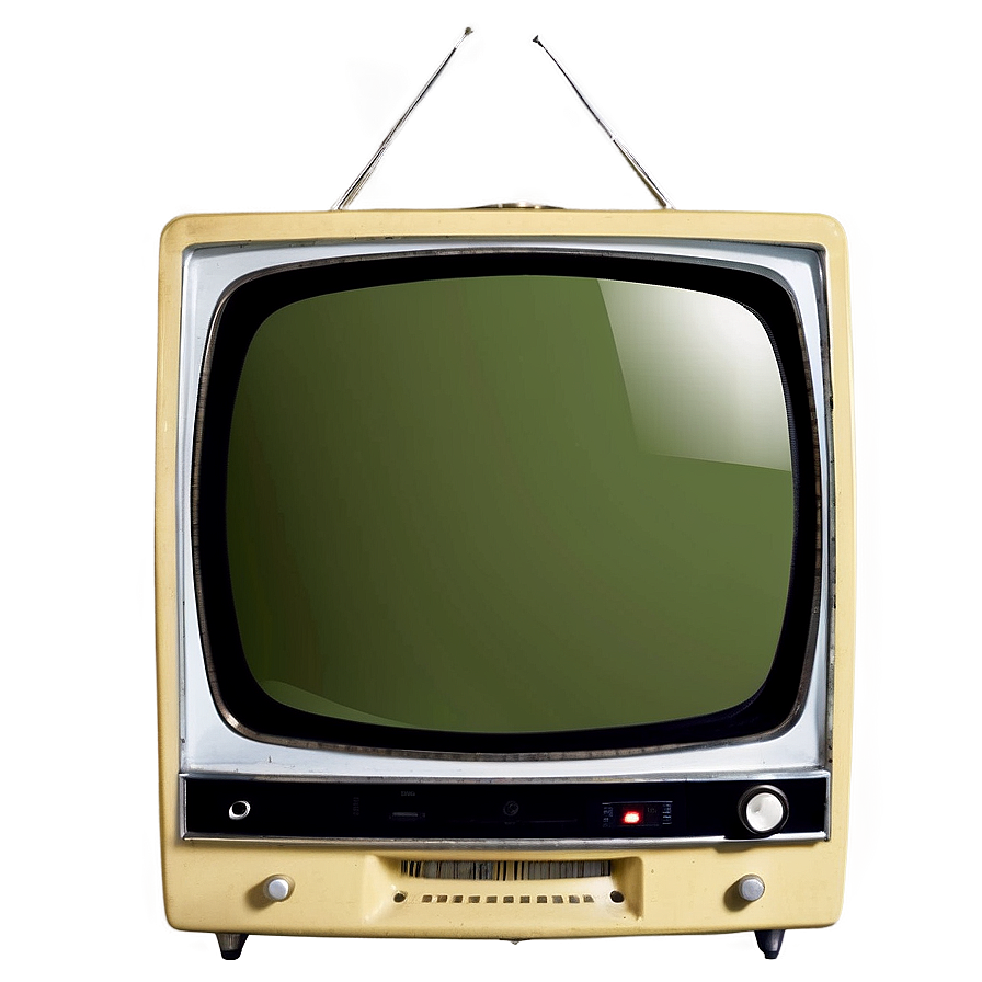 1960s Vintage Television Png Axh PNG image