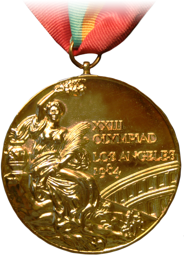 1984 Los Angeles Olympic Gold Medal PNG image