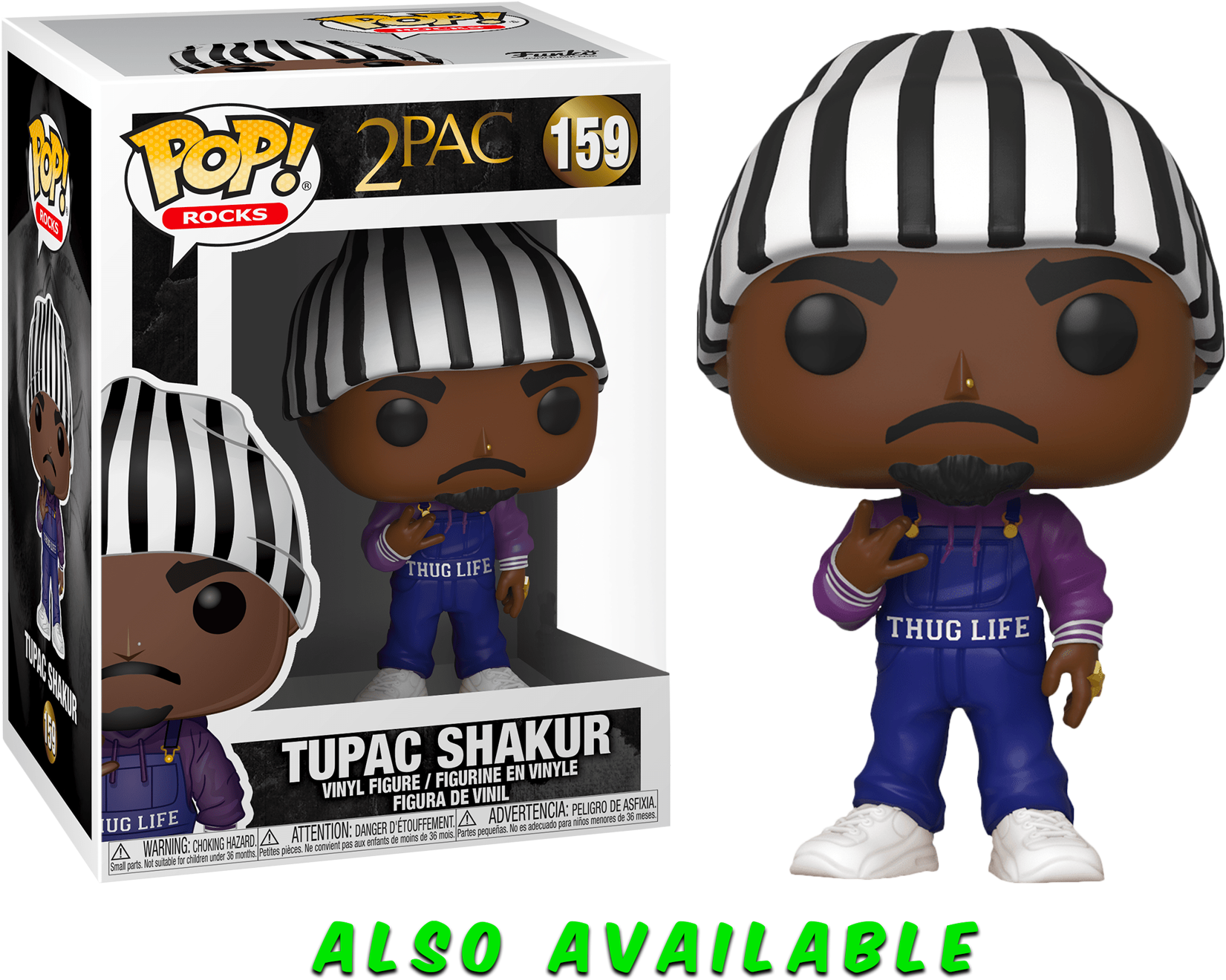 2 Pac Thug Life Funko Pop PNG image