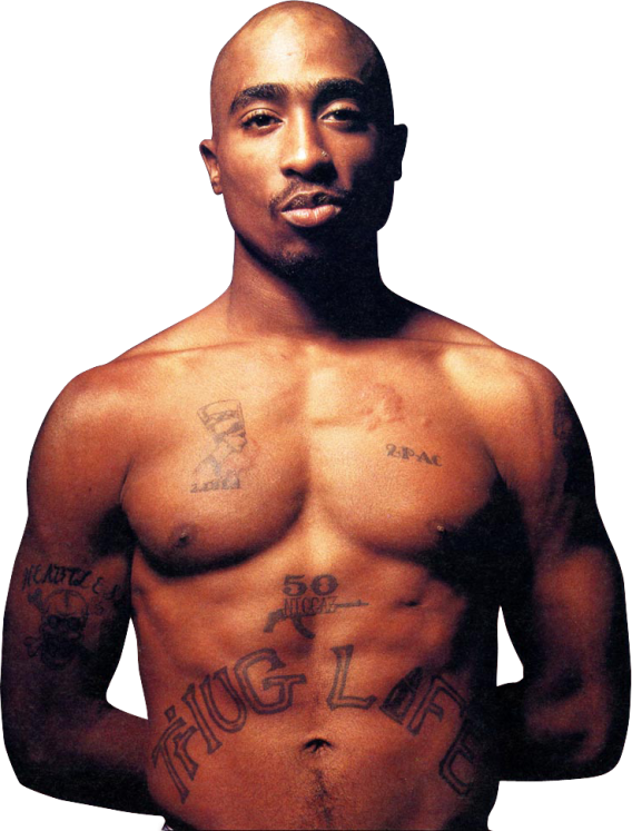 2 Pac Thug Life Tattoo PNG image