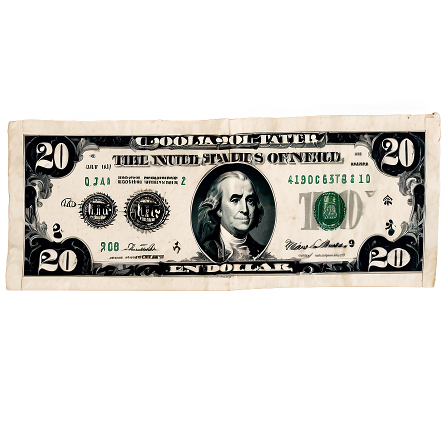 20 Dollar Bill Economic Symbol Png 06132024 PNG image