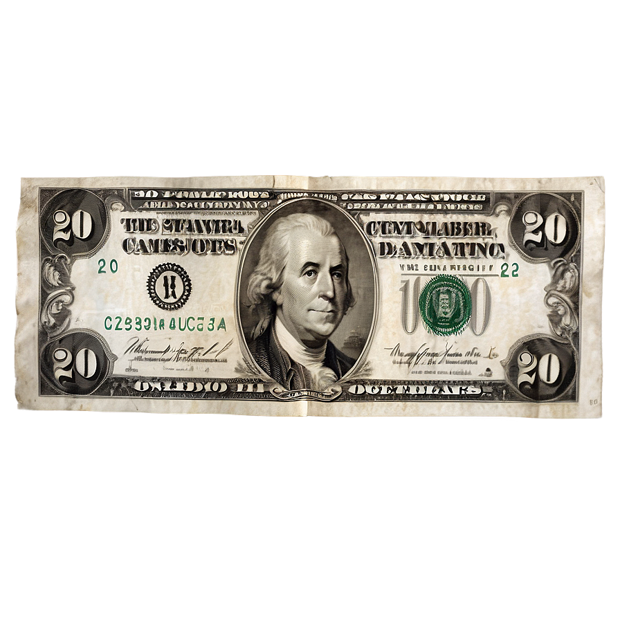 20 Dollar Bill Legal Currency Png 06132024 PNG image