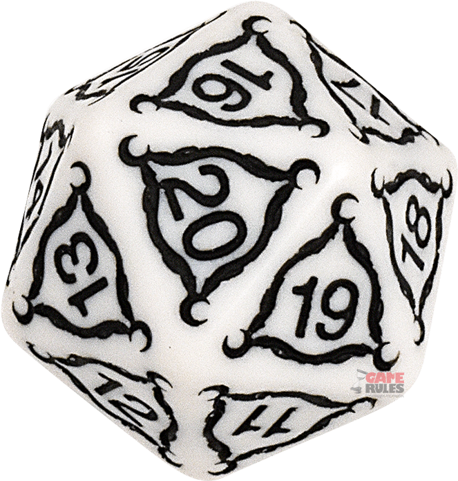 20 Sided Dice Game Accessory PNG image