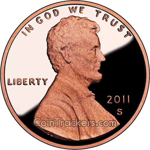 2011 S Lincoln Penny PNG image