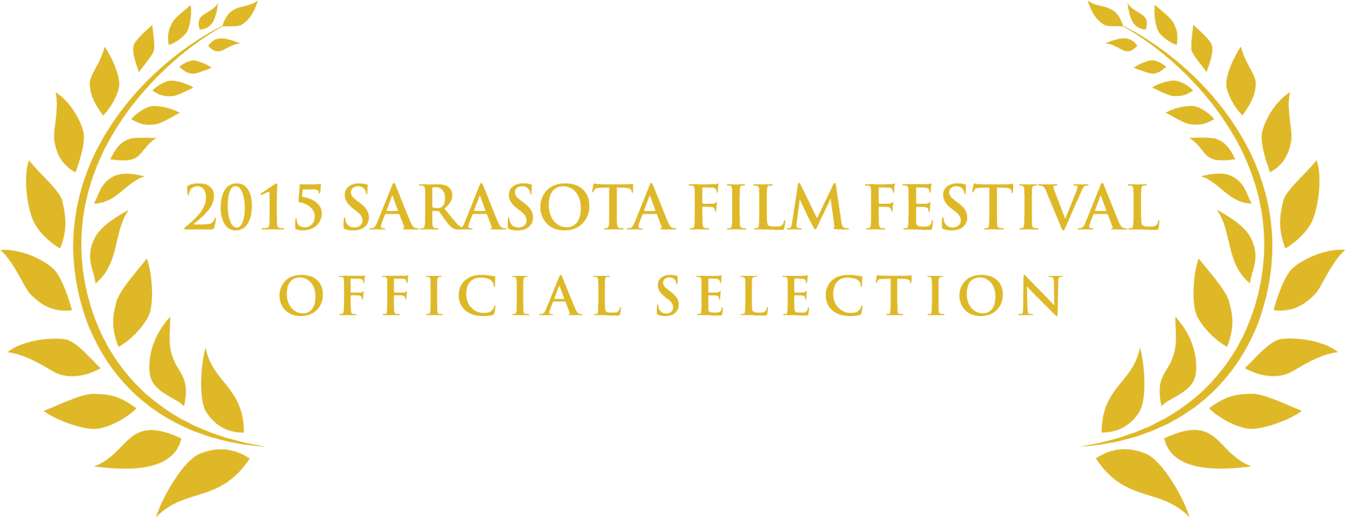 2015 Sarasota Film Festival Official Selection Badge PNG image