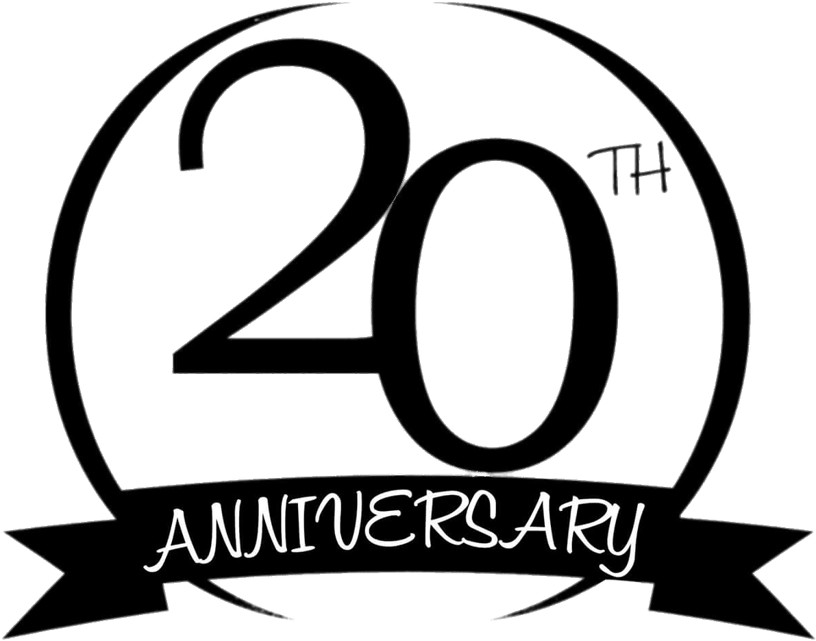 20th Anniversary Celebration Emblem PNG image