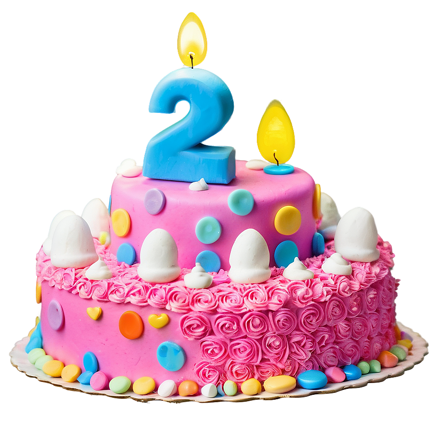 2nd Birthday Celebration Cake Png 73 PNG image