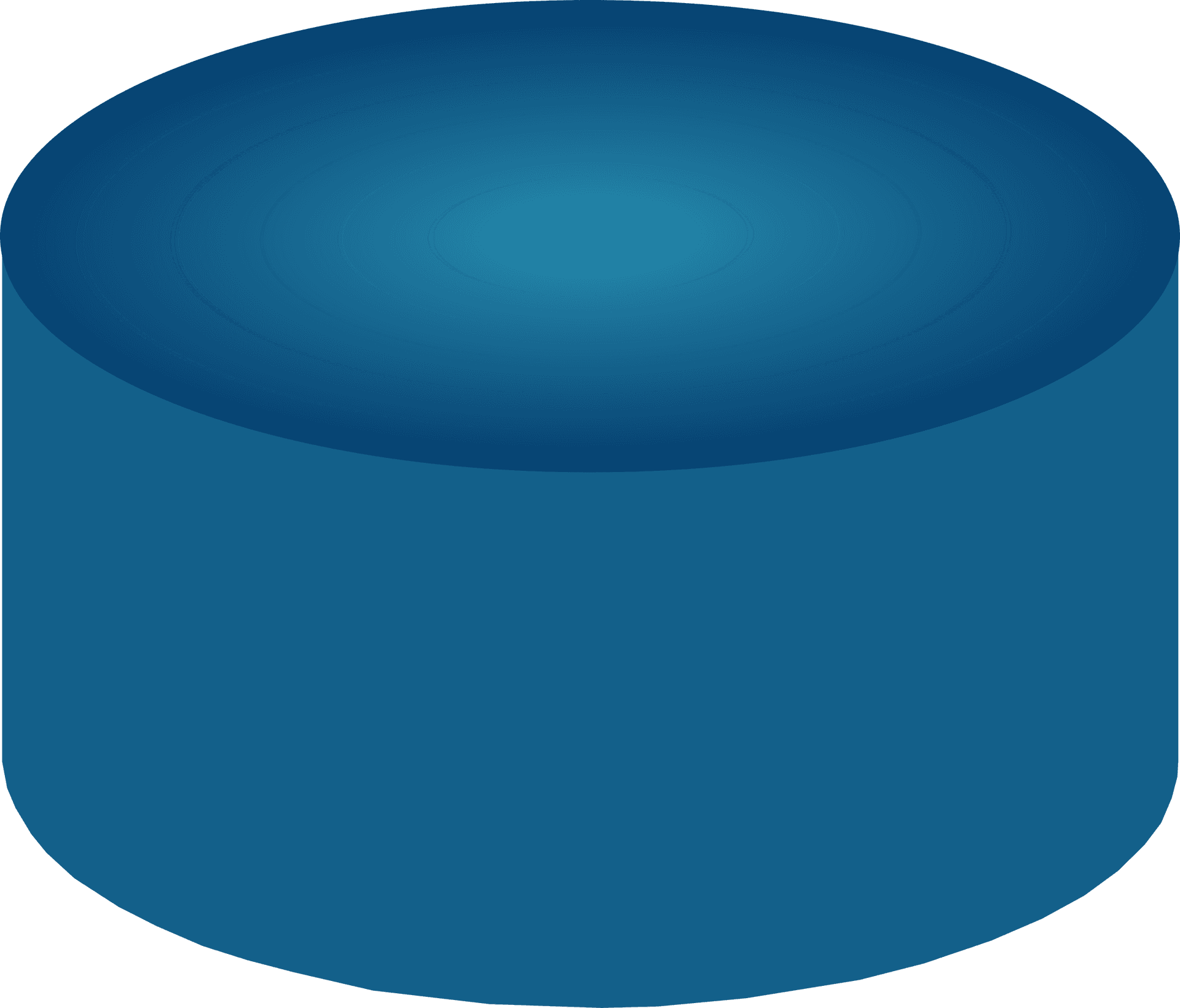 3 D Blue Cylinder Rendering PNG image