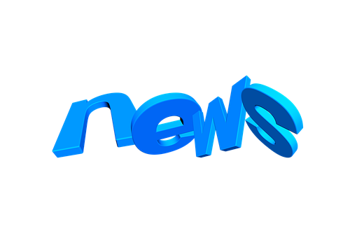 3 D Blue News Logo PNG image