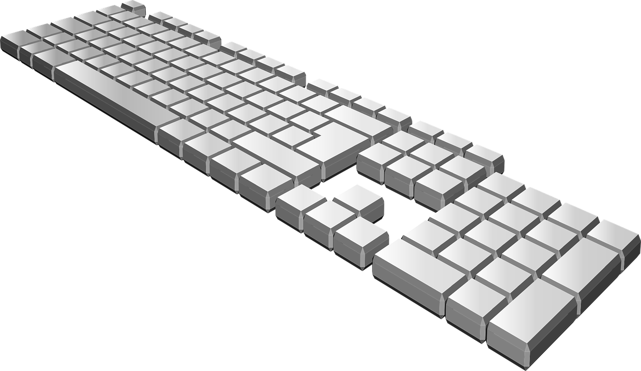 3 D Model Keyboard Layout PNG image