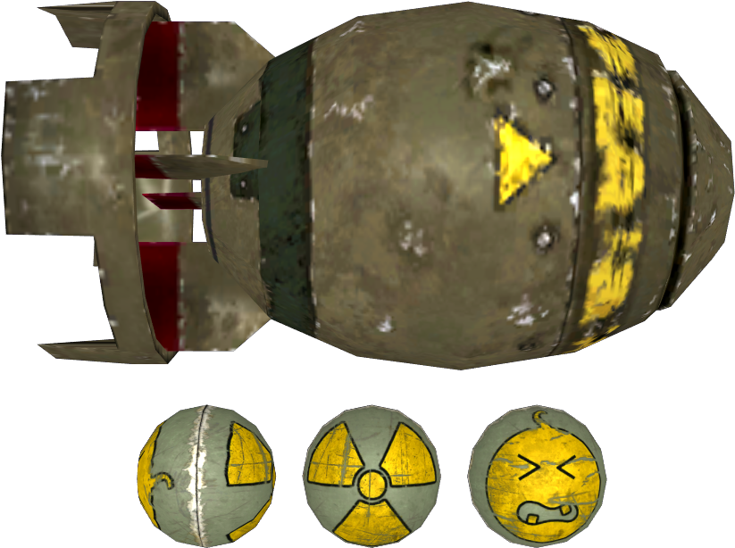 3 D Model Nuclear Bomb PNG image