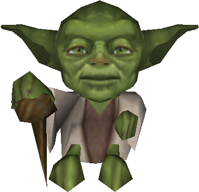 3 D Modelof Yoda PNG image